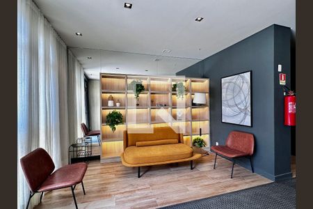 Apartamento à venda com 27m², 1 quarto e sem vaga Apartamento à venda com 27m², 1 quarto e sem vagaHall Social Bloco