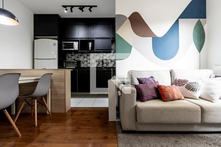 Sala de apartamento para alugar com 1 quarto, 33m² em Barra Funda, São Paulo