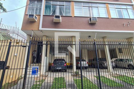 Apartamento para alugar com 42m², 1 quarto e sem vagaFachada e placa