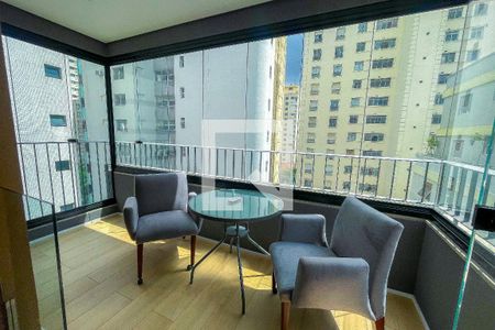 Apartamento para alugar com 44m², 1 quarto e sem vaga Apartamento para alugar com 44m², 1 quarto e sem vagaVaranda do quarto