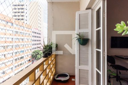 Studio - Varanda de kitnet/studio para alugar com 1 quarto, 47m² em Campos Elíseos, São Paulo