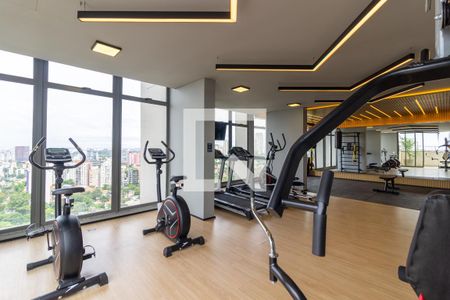 Studio para alugar com 28m², 1 quarto e sem vaga Studio para alugar com 28m², 1 quarto e sem vagaÁrea comum - Academia