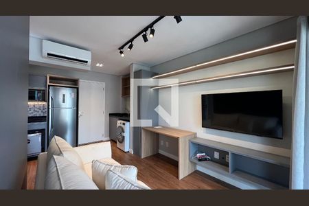 Sala de TV de apartamento para alugar com 1 quarto, 37m² em Jardim Paulista, São Paulo
