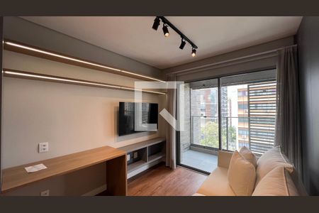Sala de TV de apartamento para alugar com 1 quarto, 37m² em Jardim Paulista, São Paulo