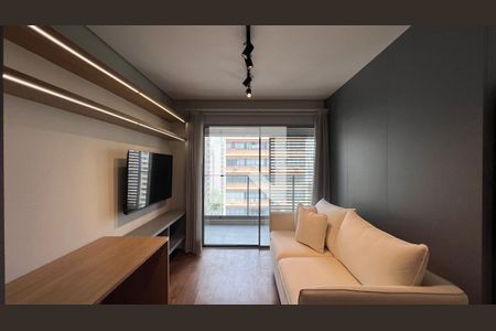 Sala de TV de apartamento para alugar com 1 quarto, 37m² em Jardim Paulista, São Paulo