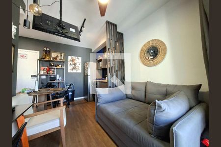 Sala/Cozinha de apartamento para alugar com 1 quarto, 30m² em Indianópolis, São Paulo