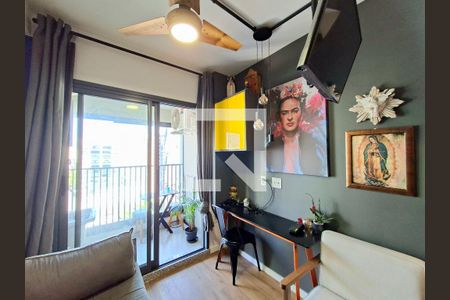 Sala/Cozinha de apartamento para alugar com 1 quarto, 30m² em Indianópolis, São Paulo