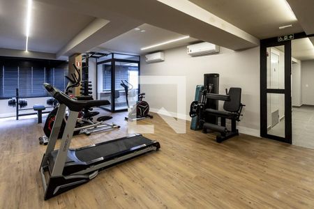 Studio à venda com 28m², 1 quarto e sem vaga Studio à venda com 28m², 1 quarto e sem vagaAcademia