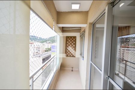 Varanda da Sala de apartamento à venda com 2 quartos, 58m² em Rio Comprido, Rio de Janeiro