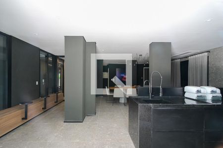 Área comum - Espaço Gourmet de kitnet/studio à venda com 1 quarto, 24m² em Pinheiros, São Paulo