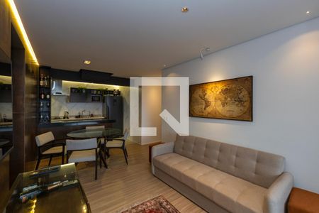 Sala de apartamento para alugar com 2 quartos, 76m² em Vila da Serra, Belo Horizonte