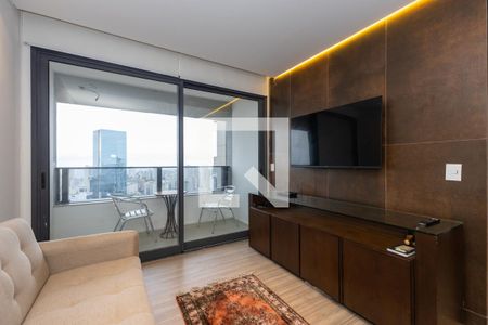 Sala de apartamento para alugar com 2 quartos, 76m² em Vila da Serra, Belo Horizonte