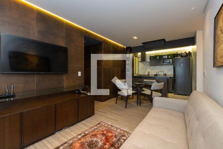 Sala de apartamento para alugar com 2 quartos, 76m² em Vila da Serra, Belo Horizonte