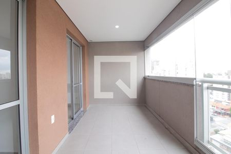 Varanda da Sala de apartamento à venda com 1 quarto, 52m² em Campo Belo, São Paulo