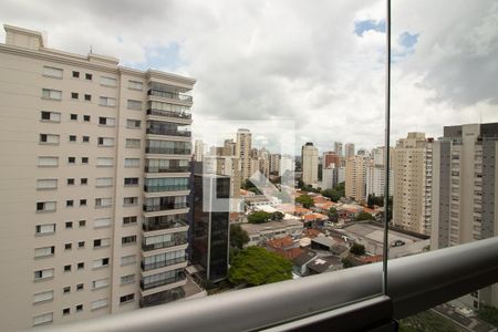 Vista da Varanda de apartamento à venda com 1 quarto, 52m² em Campo Belo, São Paulo