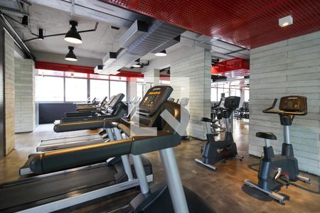 Studio para alugar com 19m², 1 quarto e sem vaga Studio para alugar com 19m², 1 quarto e sem vagaÁrea comum - Academia