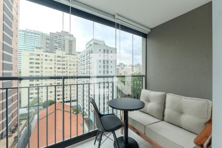 Sacada de kitnet/studio para alugar com 1 quarto, 24m² em Consolação, São Paulo