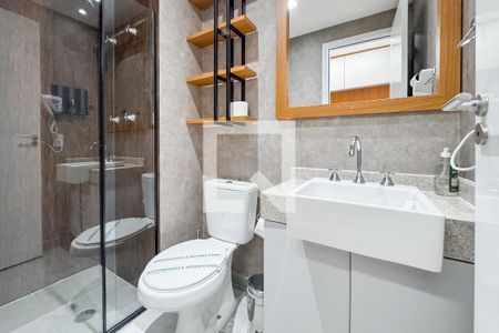 Studio para alugar com 27m², 1 quarto e sem vaga Studio para alugar com 27m², 1 quarto e sem vagaBanheiro