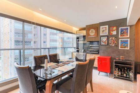 Varanda Gourmet de apartamento à venda com 3 quartos, 125m² em Jardim das Acacias, São Paulo