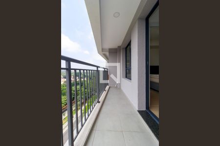 Varanda da Sala de apartamento para alugar com 1 quarto, 34m² em Santo Amaro, São Paulo