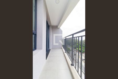 Varanda da Sala de apartamento para alugar com 1 quarto, 34m² em Santo Amaro, São Paulo