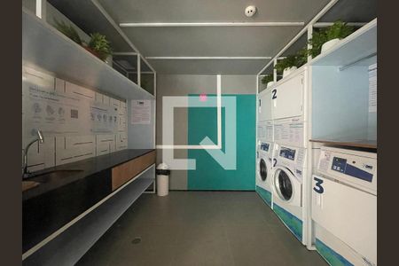 Studio para alugar com 25m², 1 quarto e sem vaga Studio para alugar com 25m², 1 quarto e sem vagaLavanderia