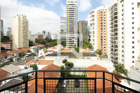 Varanda da Sala de apartamento para alugar com 1 quarto, 43m² em Vila Olímpia, São Paulo