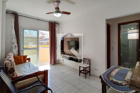 Sala de apartamento para alugar com 1 quarto, 55m² em Guilhermina, Praia Grande