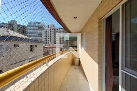 Sacada de apartamento para alugar com 1 quarto, 55m² em Guilhermina, Praia Grande