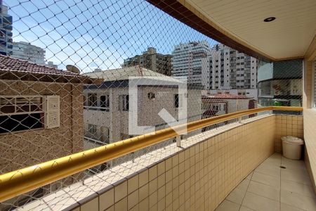 Sacada de apartamento para alugar com 1 quarto, 55m² em Guilhermina, Praia Grande