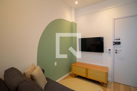 Sala/Cozinha de apartamento à venda com 1 quarto, 40m² em Botafogo, Rio de Janeiro