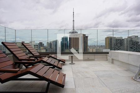 Studio para alugar com 23m², 1 quarto e sem vagaPiscina