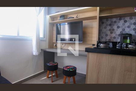 Sala e Cozinha de apartamento para alugar com 1 quarto, 24m² em Vila Prudente, São Paulo