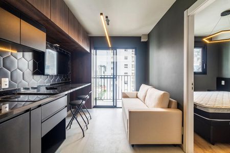 Sala de apartamento à venda com 1 quarto, 27m² em Pinheiros, São Paulo