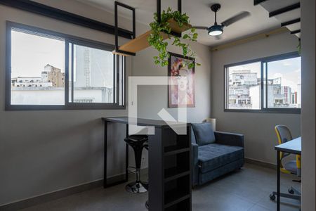 Sala de apartamento para alugar com 1 quarto, 27m² em Bela Vista, São Paulo