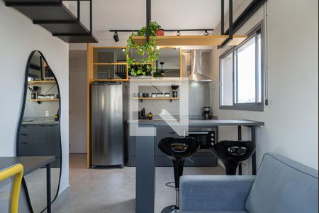 Sala de apartamento para alugar com 1 quarto, 27m² em Bela Vista, São Paulo