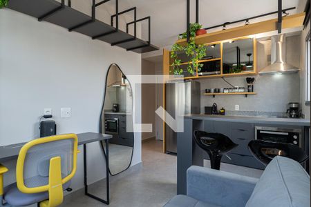 Sala de apartamento para alugar com 1 quarto, 27m² em Bela Vista, São Paulo