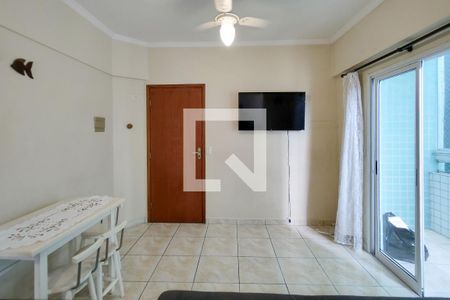 Sala de apartamento para alugar com 1 quarto, 38m² em Boqueirão, Praia Grande