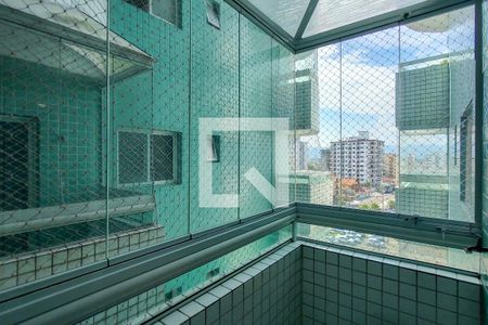 Sacada da sala  de apartamento para alugar com 1 quarto, 38m² em Boqueirão, Praia Grande