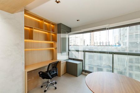 Varanda de kitnet/studio para alugar com 1 quarto, 32m² em Jardim das Acacias, São Paulo