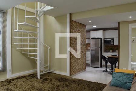 Sala de apartamento para alugar com 2 quartos, 74m² em Ahú, Curitiba
