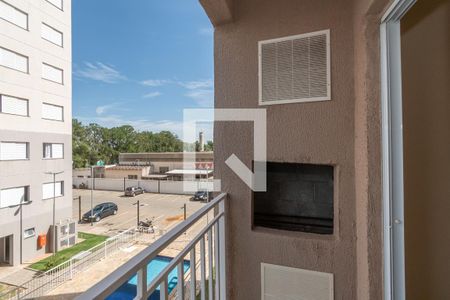 Varanda Sala  de apartamento para alugar com 2 quartos, 57m² em Jardim Novo Angulo, Hortolândia