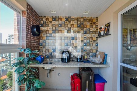Varanda da Sala de apartamento para alugar com 3 quartos, 74m² em Campestre, Santo André