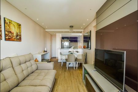 Sala de apartamento para alugar com 3 quartos, 74m² em Campestre, Santo André