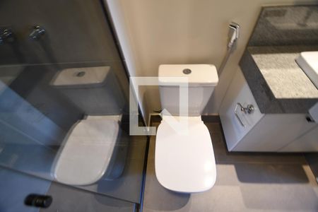 Banheiro de kitnet/studio para alugar com 1 quarto, 17m² em Cidade Universitária, Campinas