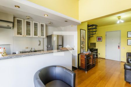 Sala de apartamento para alugar com 1 quarto, 52m² em Moema, São Paulo