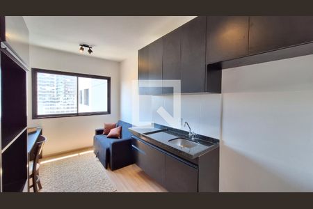 Sala/Cozinha e Area de Serviço de apartamento para alugar com 1 quarto, 24m² em Pompeia, São Paulo
