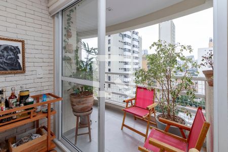 Varanda de apartamento à venda com 2 quartos, 82m² em Brooklin, São Paulo
