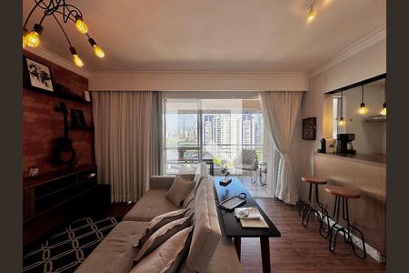 Sala de apartamento para alugar com 2 quartos, 63m² em Santo Amaro, São Paulo
