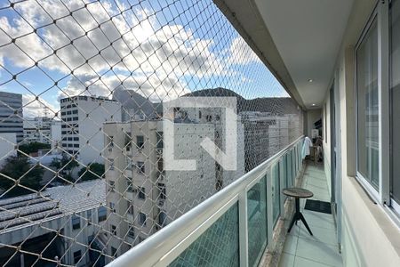 Varanda da Sala de apartamento para alugar com 3 quartos, 80m² em Botafogo, Rio de Janeiro